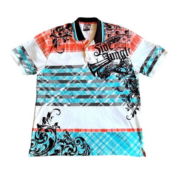 5ive Jungle & Co. Y2K Polo T Shirt Streetwear 3XL - Picture 1 of 6
